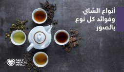 أنواع الشاي وفوائدها والفرق بينها بالصور